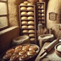 نیازمند نان در بیار تنوریی