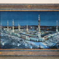 تابلوفرش ابریشم دستباف طرح مسجد النبی مدینه