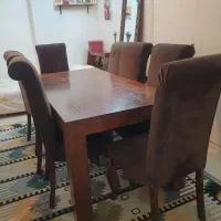 میزنهارخوری۸نفره با صندلی|میز و صندلی غذاخوری|مشهد, نیروی هوایی|دیوار