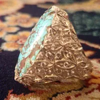 انگشتر کلکسیونی فیروزه نیشابور درجه 1