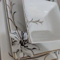 12بشقاب پلوخوری 12پیاله 12پیش دستی|ظروف سرو و پذیرایی|بروجرد, |دیوار