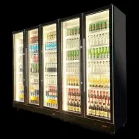 فریزر و یخچال ویترینی ۴درب ایستاده تمام در
