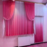 پرده حریر اتاق خواب دخترانه