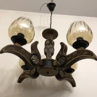 یک عدد لوستر و یک عدد لاینر چوبی نو