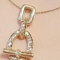 نیم ست نقره هرمس با ابکاری طلای زرد
