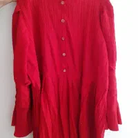 پیراهن نخی ومانتوحریر