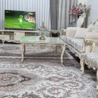 مبلمان۸نفر استیل همراه با میز تلویزیون|مبلمان خانگی و میز عسلی|اسلام‌شهر, شهرک مهدیه|دیوار