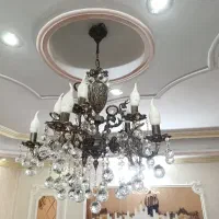 لوستر برنجی 10 شاخه