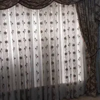 پرده تشریفاتی منزل ۲ عدد|پرده، رانر، رومیزی|شیراز, گلکوب|دیوار