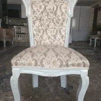 صندلی ناهار خوری ۶ عدد بدون میز با چوب راش