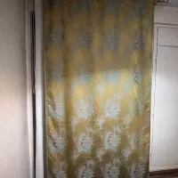 پرده سبز لجنی ابعاد 1.40 در 2.55