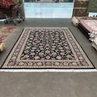 فرش دستباف (بساک)  افشان جفت ۹ متری گل ابریشم|فرش|مشکین‌دشت, |دیوار