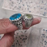 انگشتر نقره وپلاک