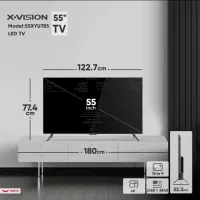 ایکس ویژن 55xyu785 پلمپ و آکبند|تلویزیون و پروژکتور|رودهن, |دیوار