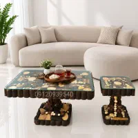 جلو مبلی عسلی چوبی