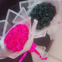 دسته گل و باکس گل ربانی هدیه ای ماندگار|گل مصنوعی|کرج, کمال‌شهر|دیوار