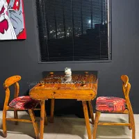 میز دونفره کم‌جا چوبی درحدنو زیرقیمت