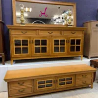 بازار بزرگ مبل ملل آینه کنسول چوبی شیک با چک