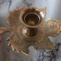 زیر سیگاری و جا شمعی برنجی|کلکسیون اشیاء عتیقه|تهران, جوادیه|دیوار