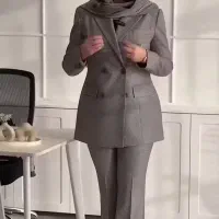 کت و شلوار پاییزی. رنگ مشکی|لباس|رودهن, |دیوار