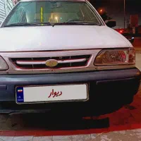 پراید۸۹ رنگ سفید شاسی سالم