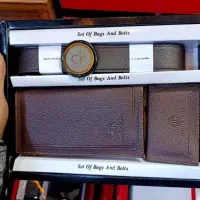 ست کیف و کمربند و جاکارتی مردانه
