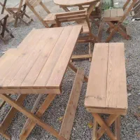 صندلی تاشو  نیمکت چوبی کافه|میز و صندلی غذاخوری|تهران, وحیدیه|دیوار