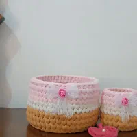 انواع سبد های نظم دهنده تریکویی|صنایع دستی و سایر لوازم تزئینی|بناب, |دیوار