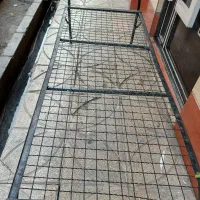 تخت سربازی پایه تاشو فلزی