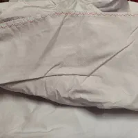 تعداد ملحفه گلدوزی شده تترون سفید نو