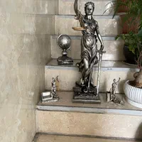 ست دکوری رومیزی وکلا / مجسمه فرشته عدالت|مجسمه، تندیس، ماکت|تهران, فلسطین (میدان انقلاب)|دیوار
