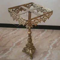 میز تلفن برنجی