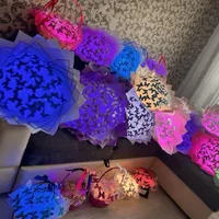 دسته گل پروانه ای، رز روبانی، هدیه ای ماندگار