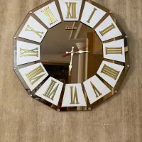 ساعت دیواری بزرگ آینه ای