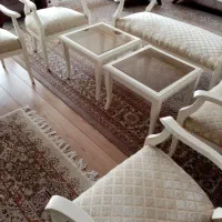 مبل 7 نفره با میز وسط ودو میز عسلی|مبلمان خانگی و میز عسلی|تهران, دهکده المپیک|دیوار