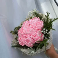 دسته گل ربانی و پروانه ای|گل مصنوعی|تبریز, |دیوار