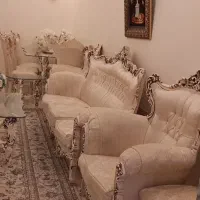 ست مبلمان استیل ۷ نفره با ناهار خوری ۶ نفره
