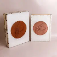 قرآن تمام چرم سفیدنفیس در۲سایز(کد۳۵و۸۰)    فخررازی