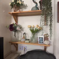 شلف دیواری چوبی