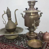 مجموعه کامل مس و برنج قدیمی وشیک
