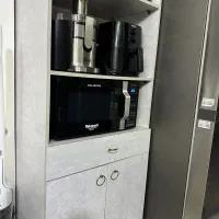 کنسول به همراه ویترین چوبی ومیزوسط|بوفه، ویترین، کنسول|لنگرود, |دیوار