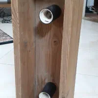 دوعدد لوستر خطی با چوب ترمو ۲و۴ شعله