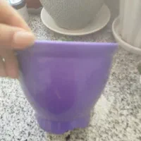 گلدان پلاستیکی و سیمانی