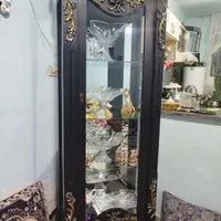 ویترین با جا میوه ای ها ها کمد ظرف اهنی|بوفه، ویترین، کنسول|ماهدشت, |دیوار