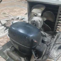 موتور یخجال ایستاده و ویترینی بزرگ سالم و بشرط