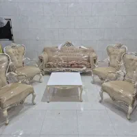 مبل کلاسیک ۷نفره با میز وسط ارسال رایگان
