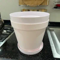 ۲ تا گلدون پلاستیکی صورتی روشن