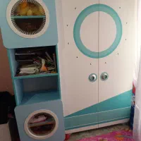 تختخواب و کمد مارک ساحل چوب