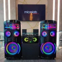 اسپیکر جفتی میکرولب 2 ساب 12 اینچ سری V200 3D Rain