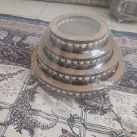ست پذیرای ۴ سایز چوبی